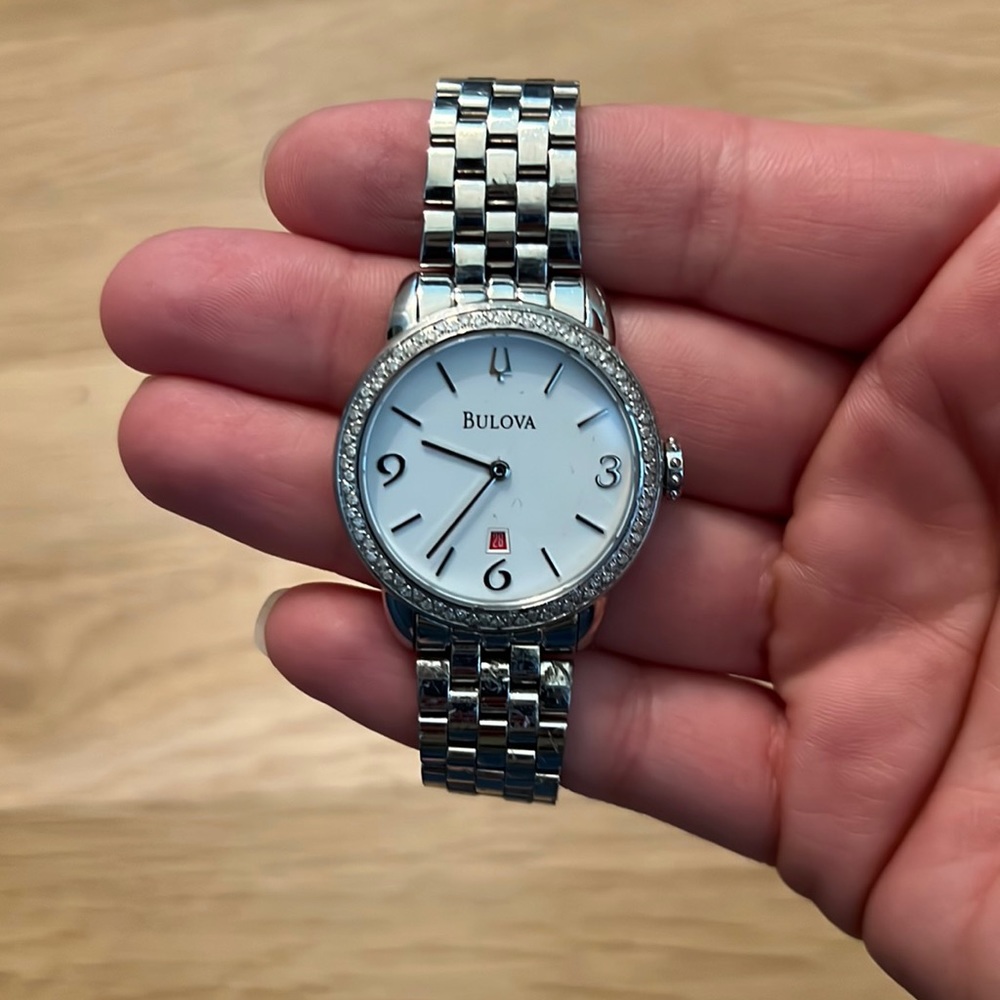 Womens Bulova diamond watch